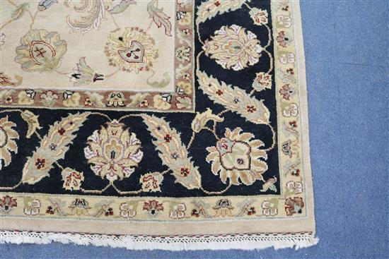 A Tabriz style carpet, 12ft 2in. x 9ft 1in.